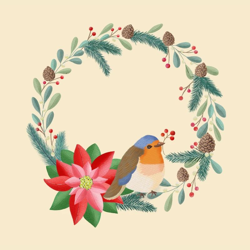 Weihnachtskranz personalisierbar mit deinem Text
