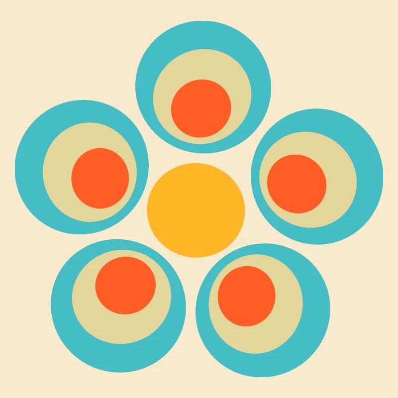 70s Flower Pattern