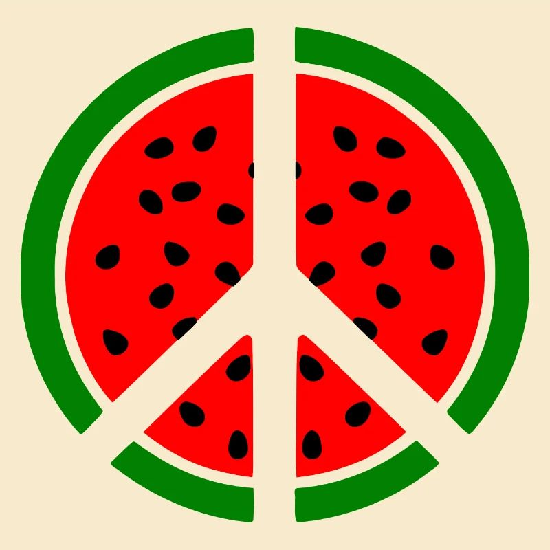 Symbole de paix pastèque