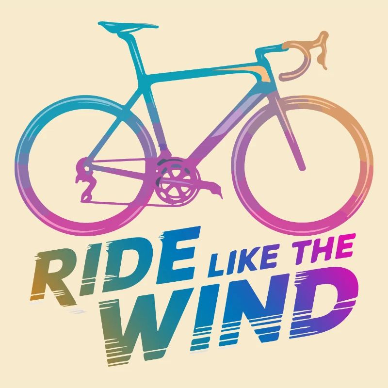 Graphique de balade à vélo dégradée