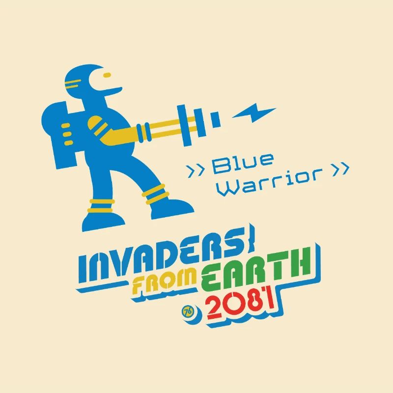 Invaders From Earth 2081 BLUE WARRIOR