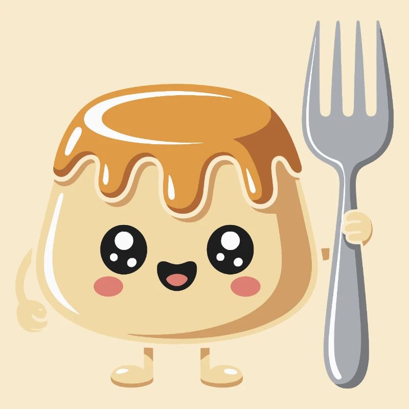 Pudding Mit Gabel