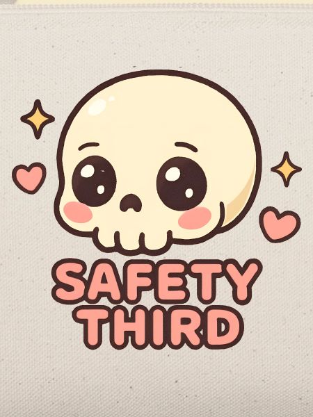 Safety Third Totenkopf Lustig Safety Third