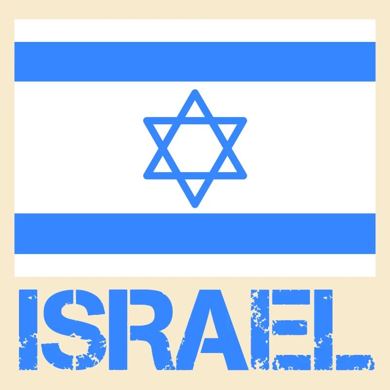Flagge Israels mit Davidstern