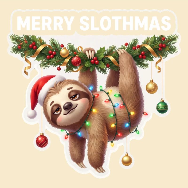Frohe Slothmas Lichterkette