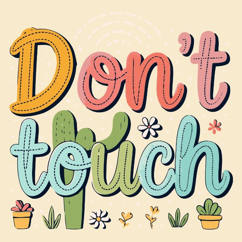 Einschließlich des Touch-Kaktus-Designs