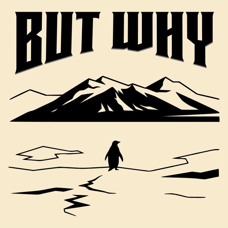 But Why Penguin Meme Minimalist Art