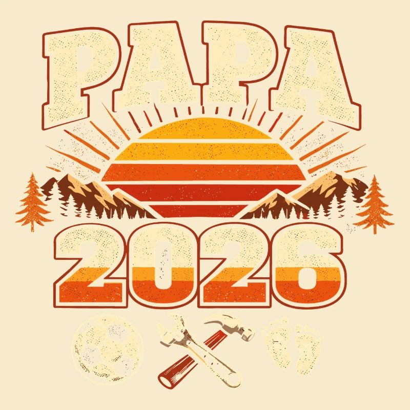 Papa 2026 Loading Geschenk Werdender Vater