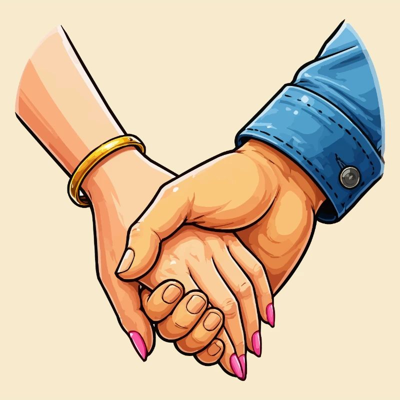 Hands together pair