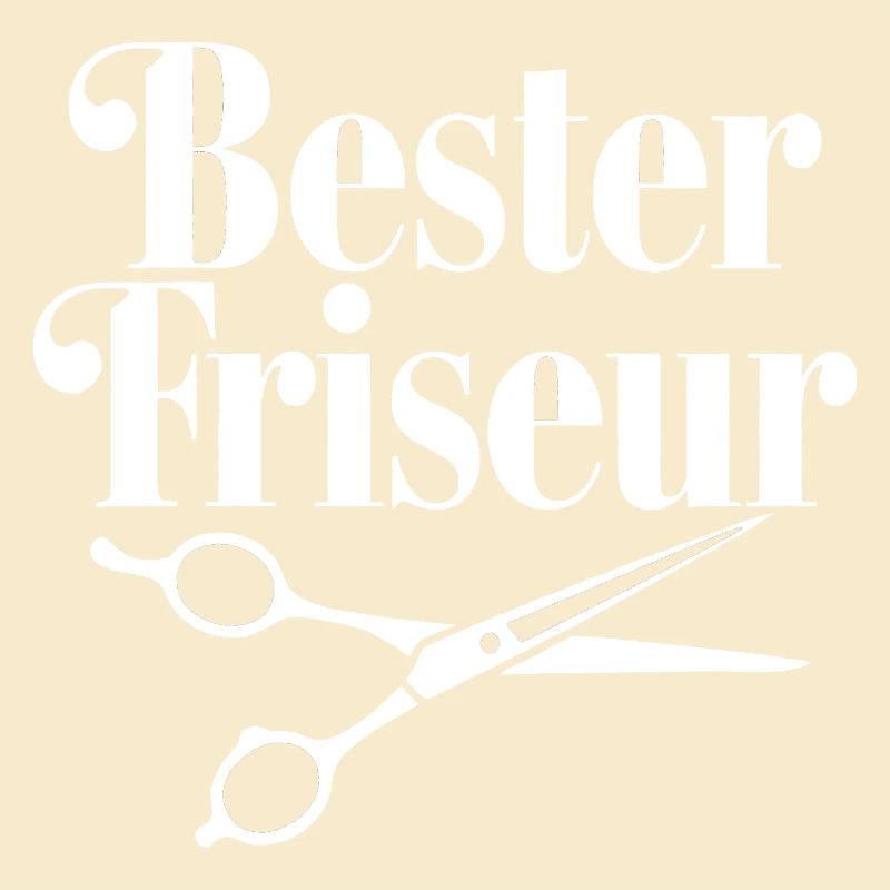 Bester Friseur mit Scheren-Logo