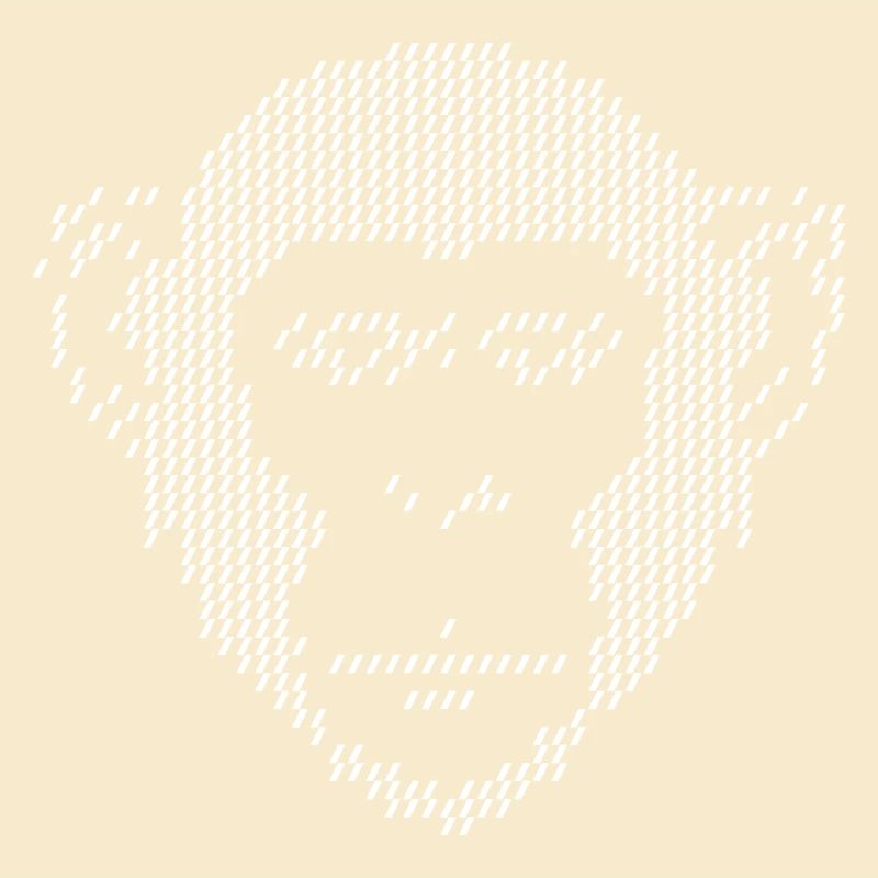 Pixel Monkey Halbton-Kunst