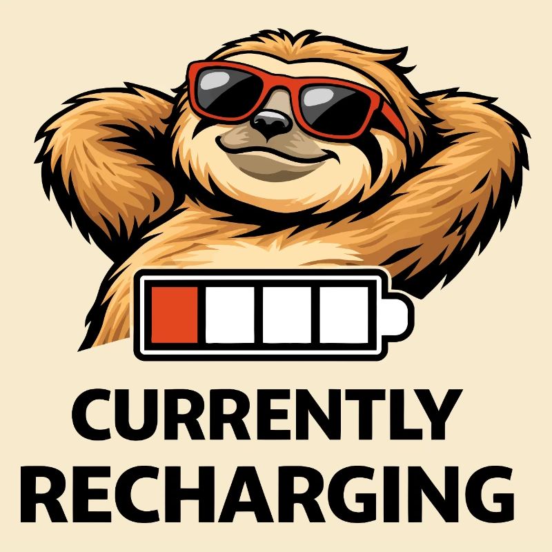 Sloth Chill Battery Tee