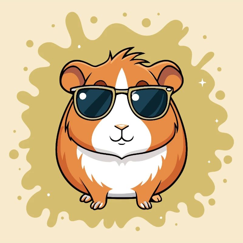 Cool Hamster with Sunglasses