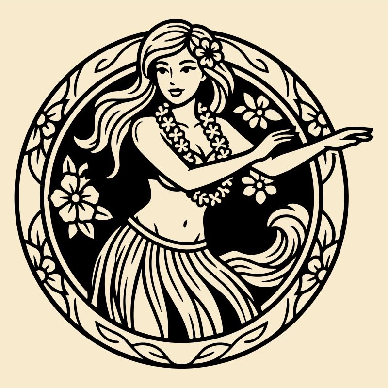 Hula-Mädchen