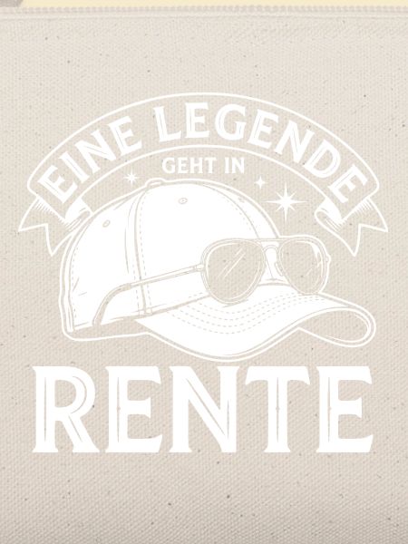 Rente Legende: Helm mit Sonnenbrille