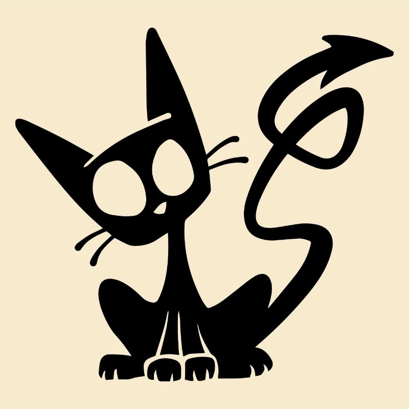 Devil Black Cat
