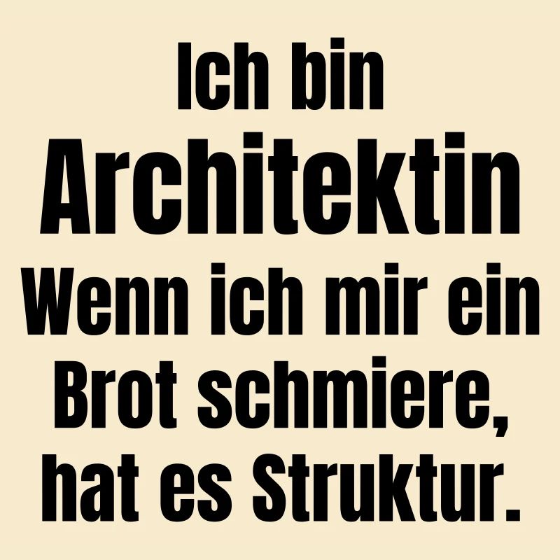 Architect smears bread with structure
