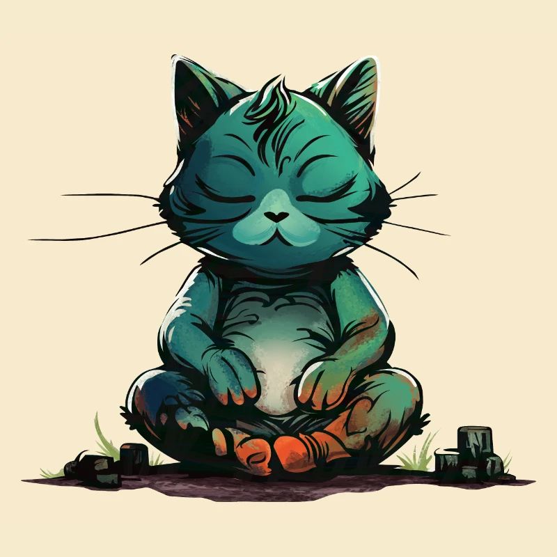 MEditating Cat