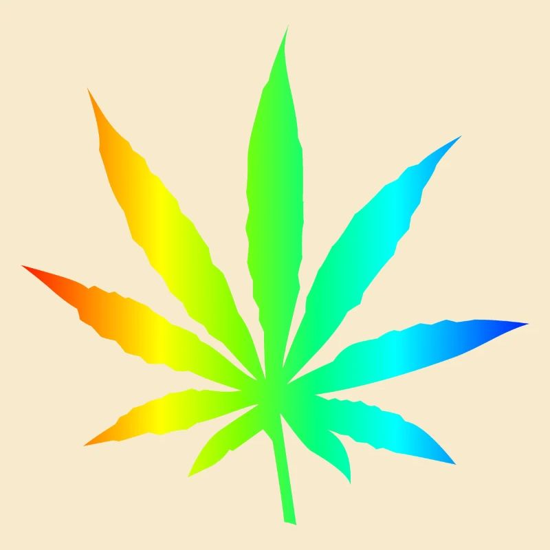 Marihuana-Blatt-Regenbogen