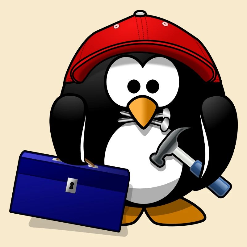 Handwerker Pinguin