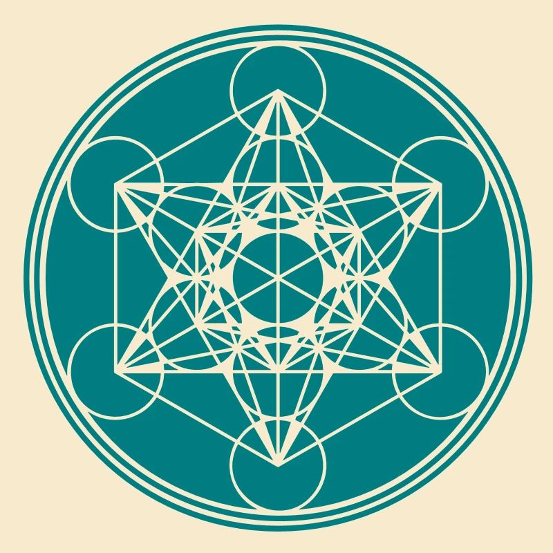 Metatrons Cube - Vector - fleur de la vie