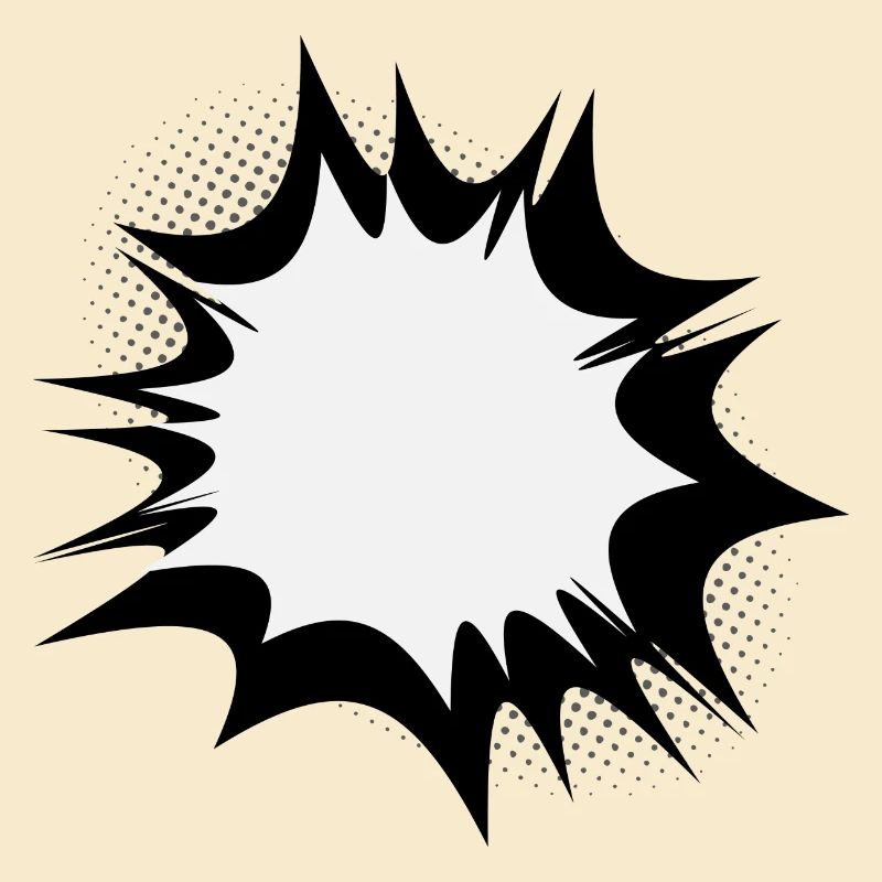 Comic Sprechblase Explosion