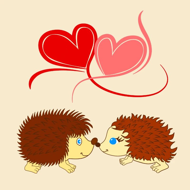 Igel - Liebe überwindet Stacheln - Comicstyle