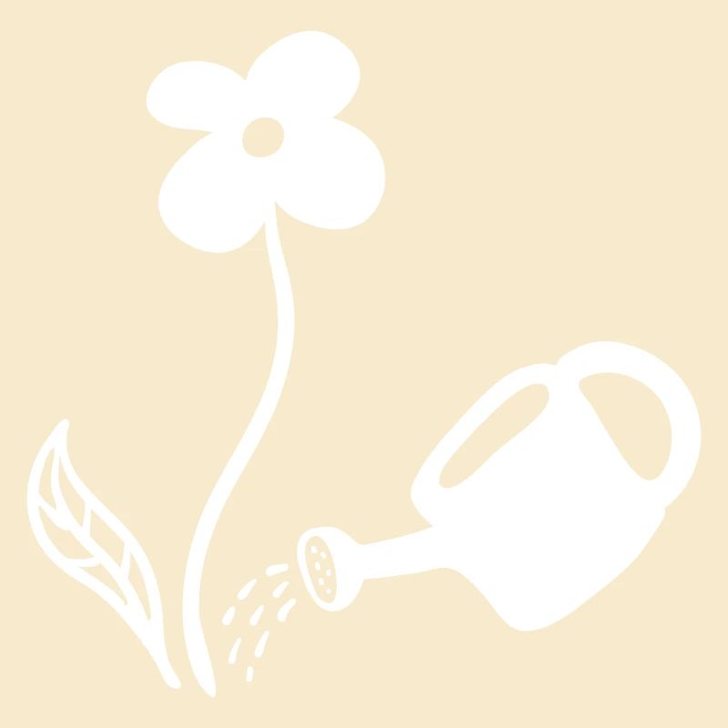 Blumen gießen - line