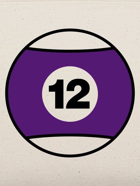 Billardkugel No 12 - lila - V2