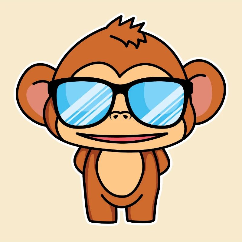 Clever little monkey - design