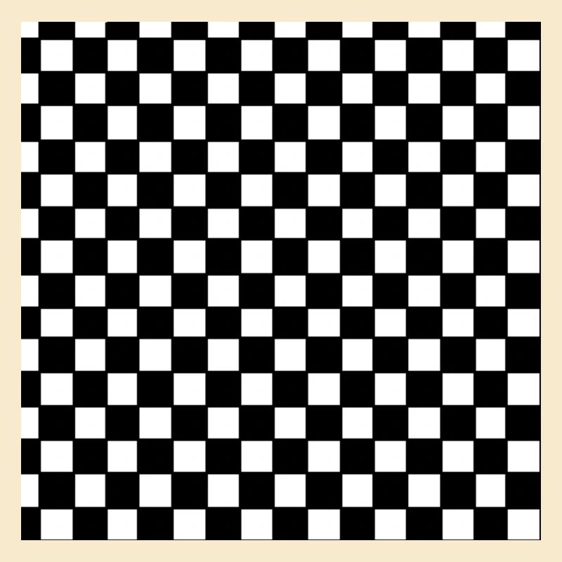 Black and white checkerboard pattern