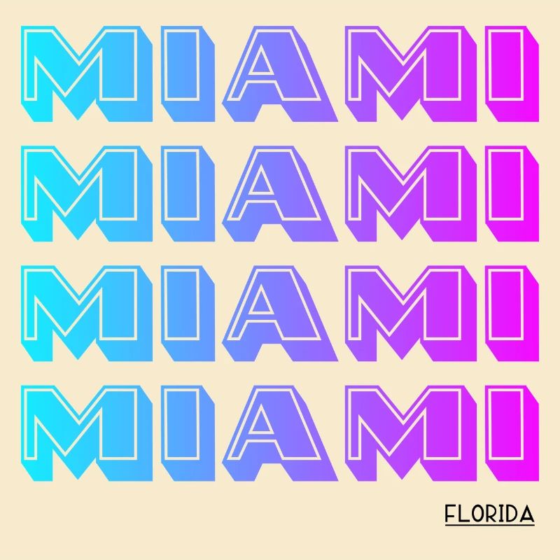 Miami Neon Gradient Muster