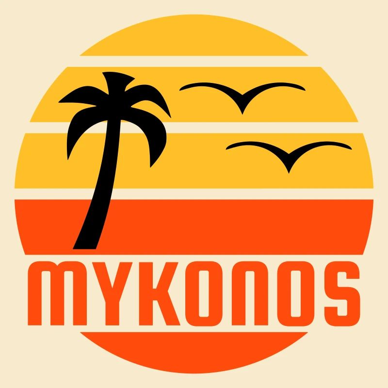 Mykonos (soleil, palmier, oiseaux)