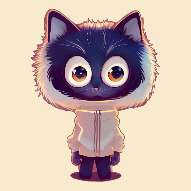 Chat renard avec pull