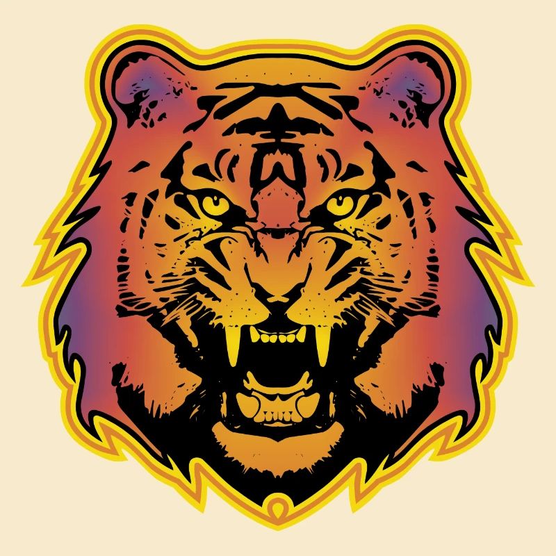 Farbiger Tiger - 2