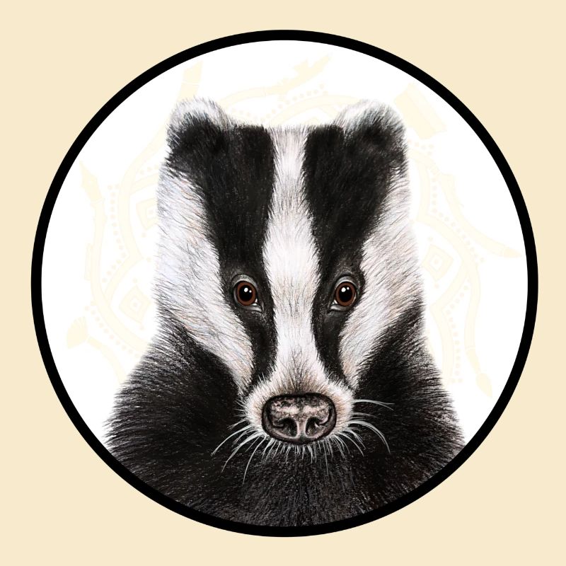 Dachs /Badger mit Logo