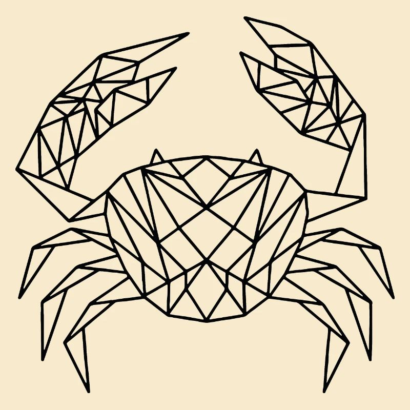 Geometric Crab - Krabbe geometrisch