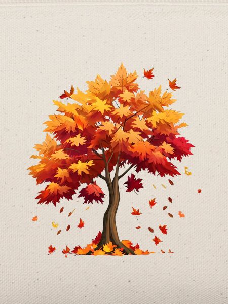 Herbst Herbstblätter fallen vom Baum