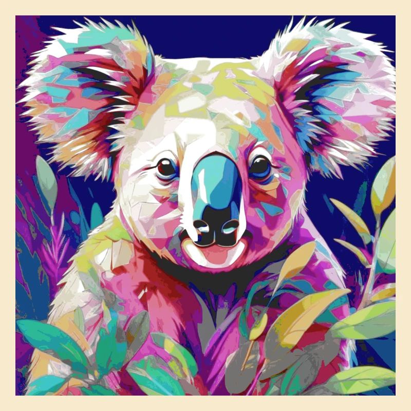 Koala, koala ours, illustration, coloré