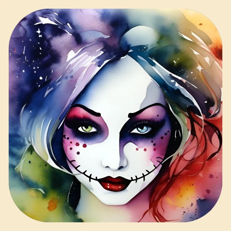 Cooles Harlequin Gothic Mädchen