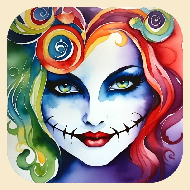 Cooles Harlequin Gothic Mädchen