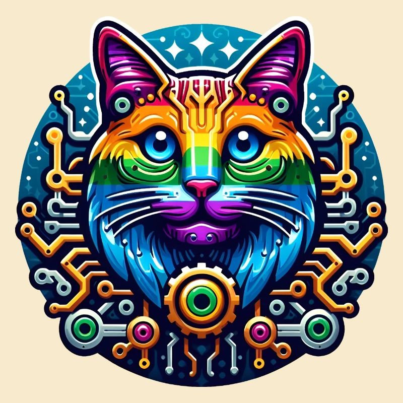 Mechanical Rainbow Cat
