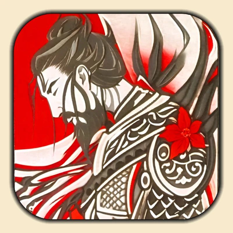 Stolzer Samurai Krieger