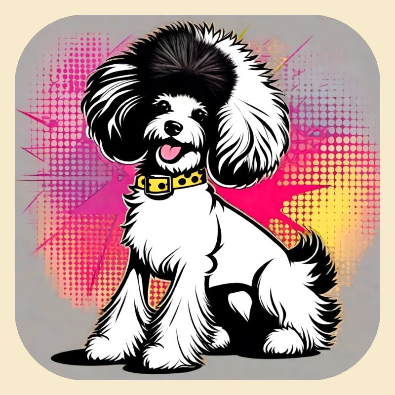 Caniche punk mignon