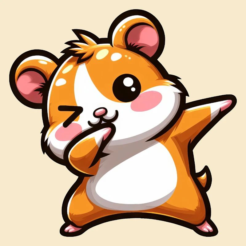 Hamster Dab Cochon d’Inde Cool Dabbing