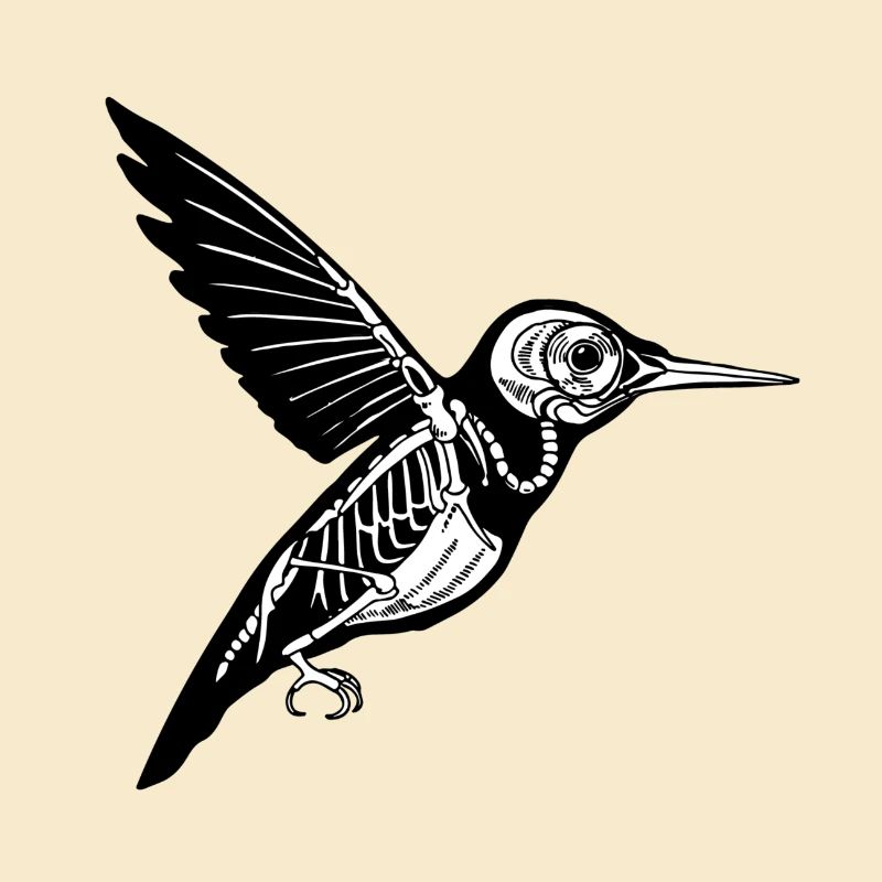 Kolibri Skelett