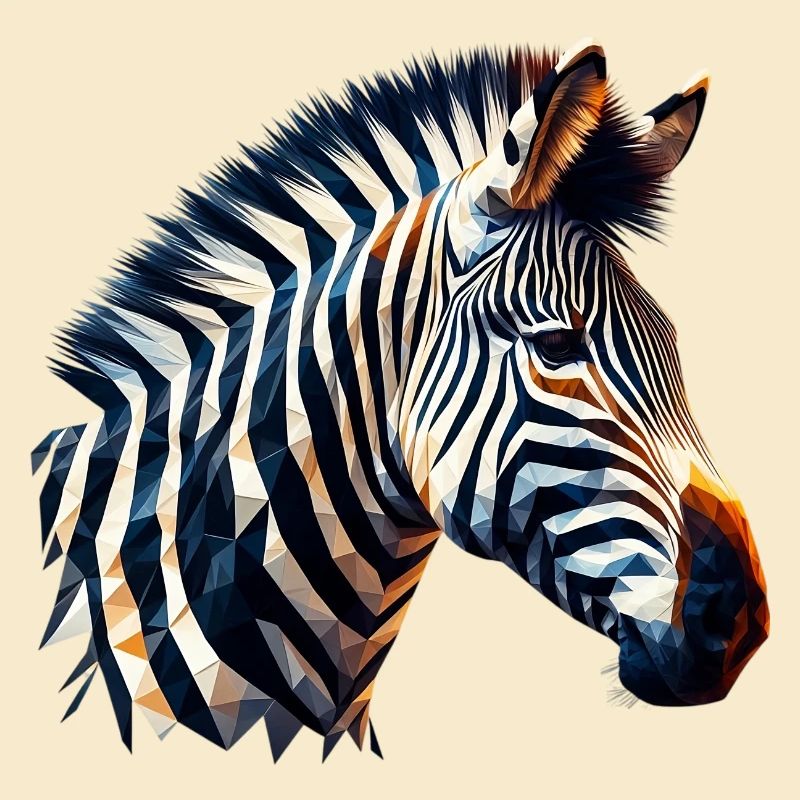 Polygonales Zebra