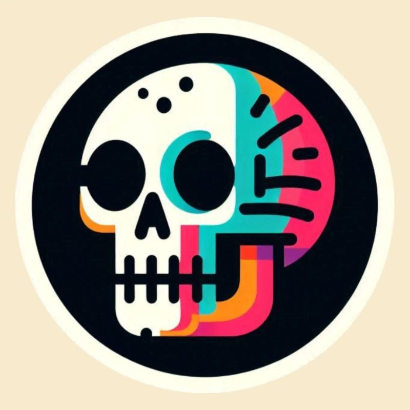 Skeleton colorful