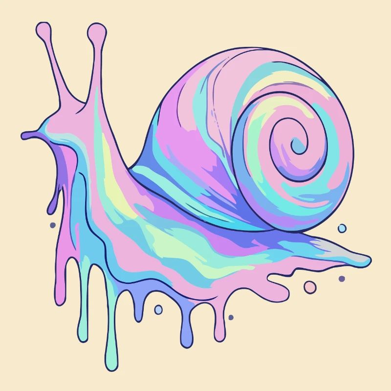 Pastell-Schnecke