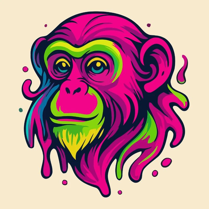 Neon Affe